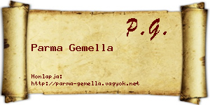 Parma Gemella névjegykártya